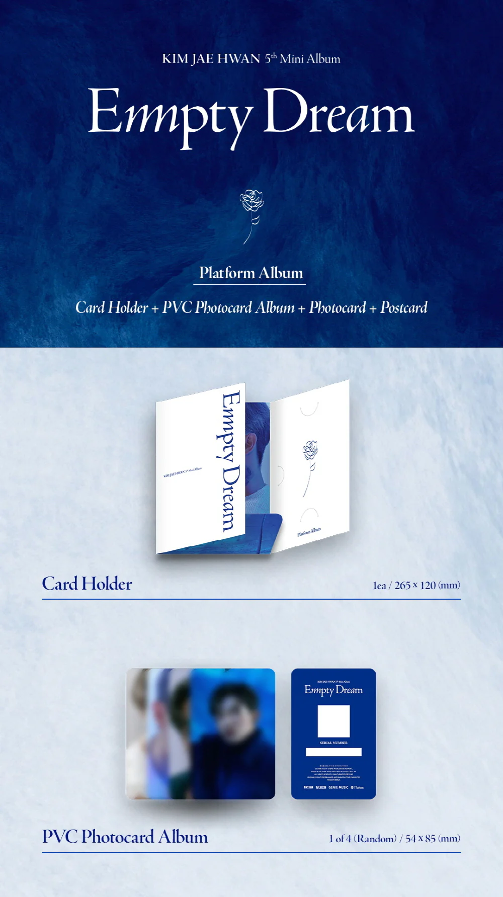 Kim JAE Hwan - 5th Mini Album Empty Dream (PLATFORM ALBUM) - Image 2