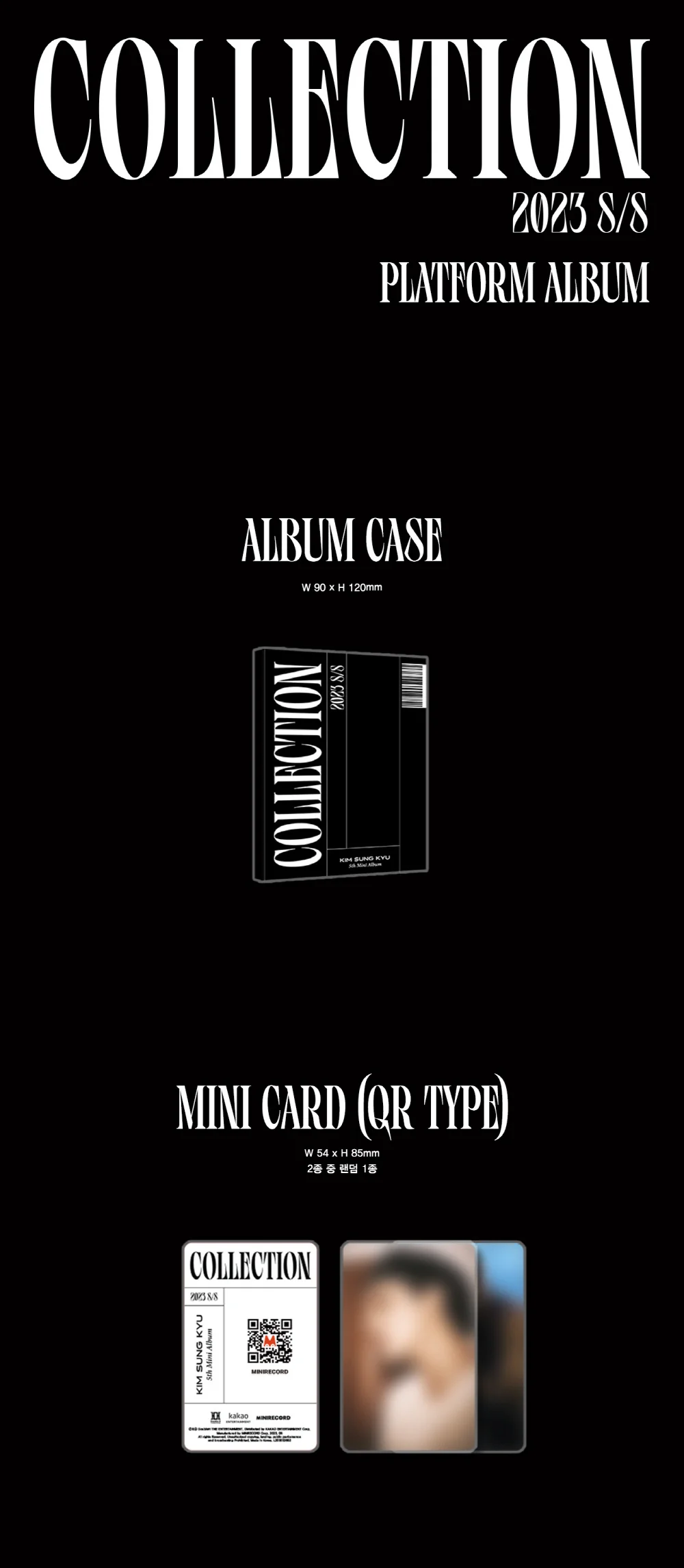 KIM SUNG KYU INFINITE - 5th Mini Album 2023 S/S Collection Platform Album - Image 2