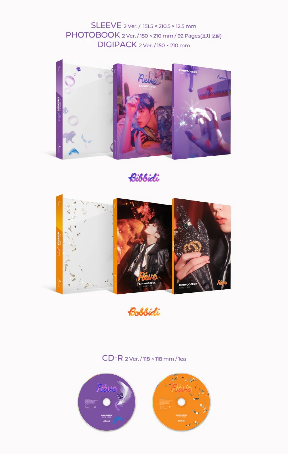 KIM WOO SEOK - 3RD DESIRE [Reve] Album - Image 3