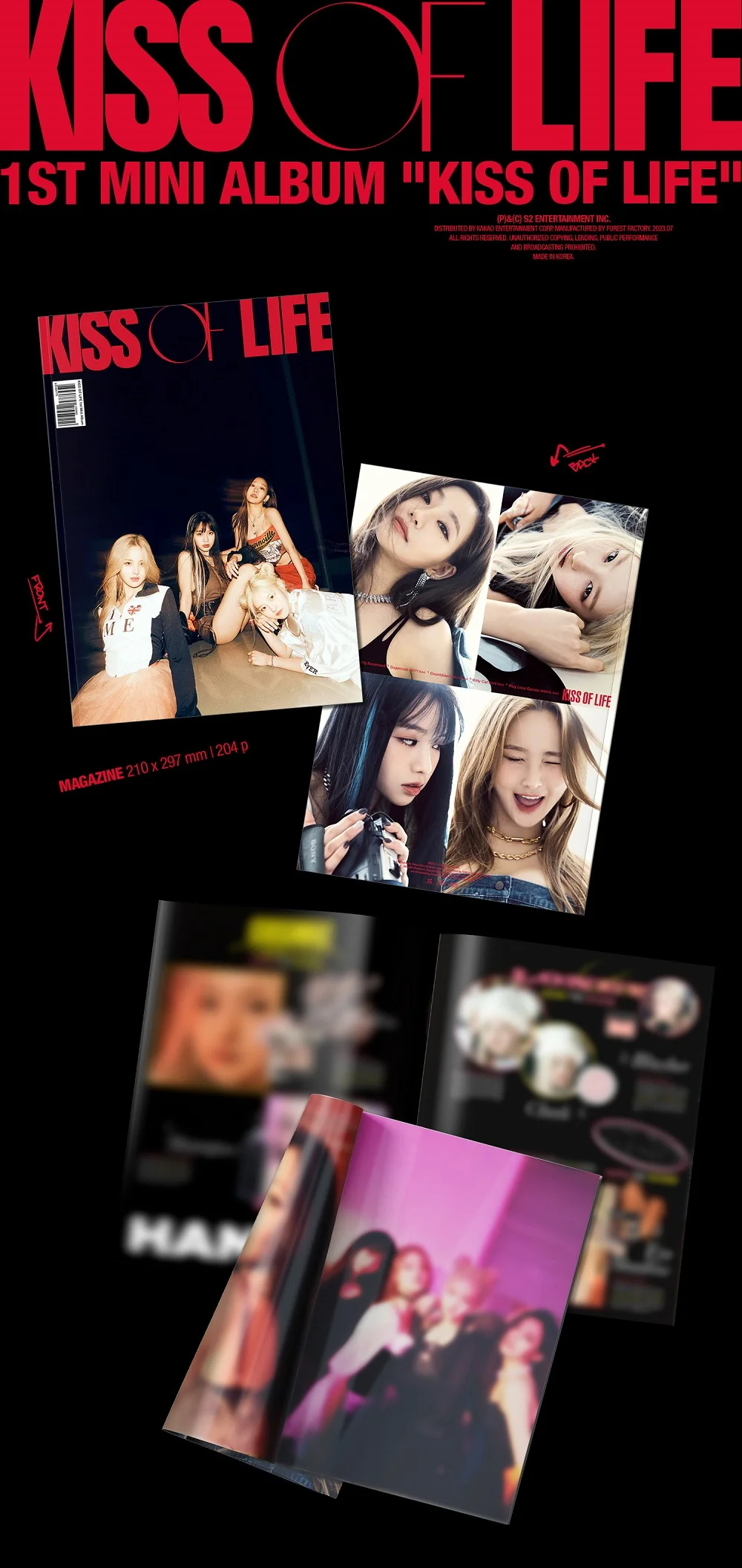 KISS OF LIFE - 1st Mini Album KISS OF LIFE CD - Image 2