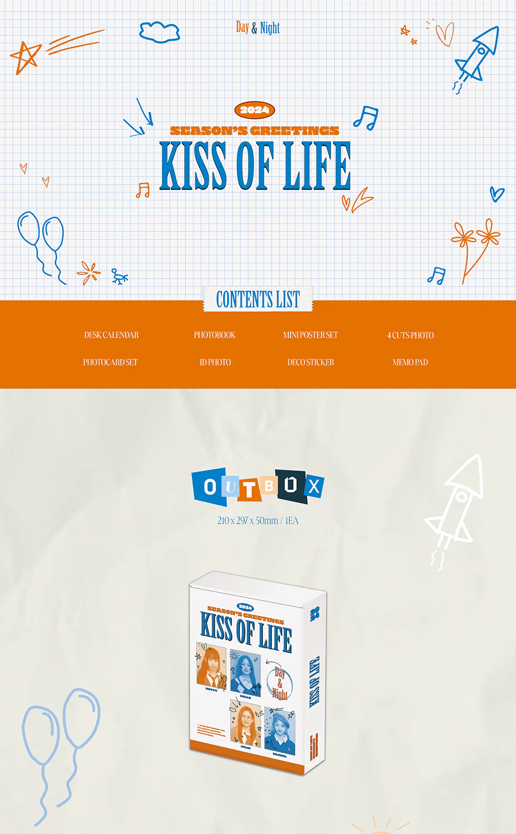 KISS OF LIFE - 2024 Season's Greetings Day & Night - Image 3
