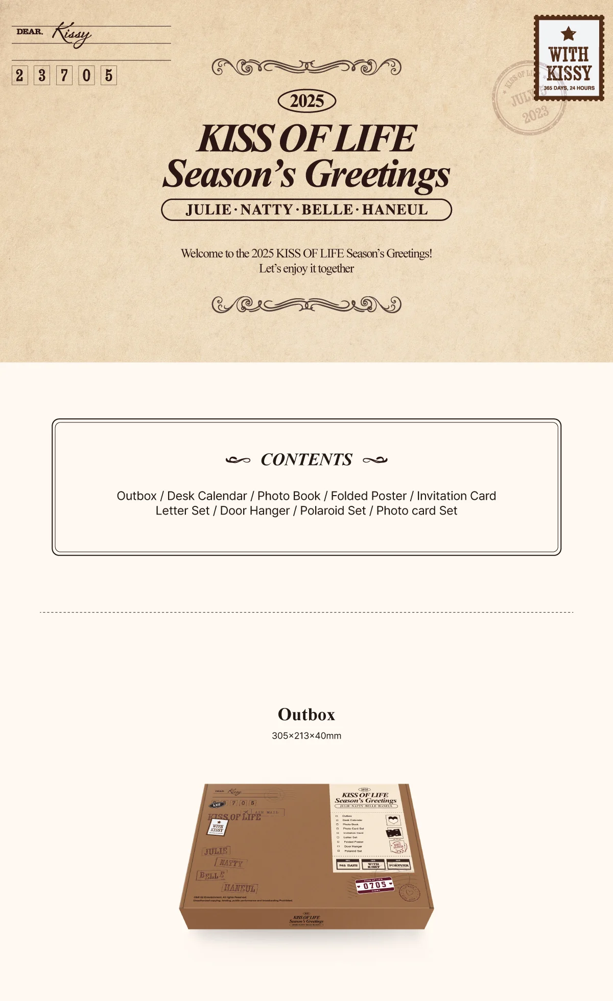 Kiss of life 2025 Season's Greetings+Pre-Order Gift - Image 3
