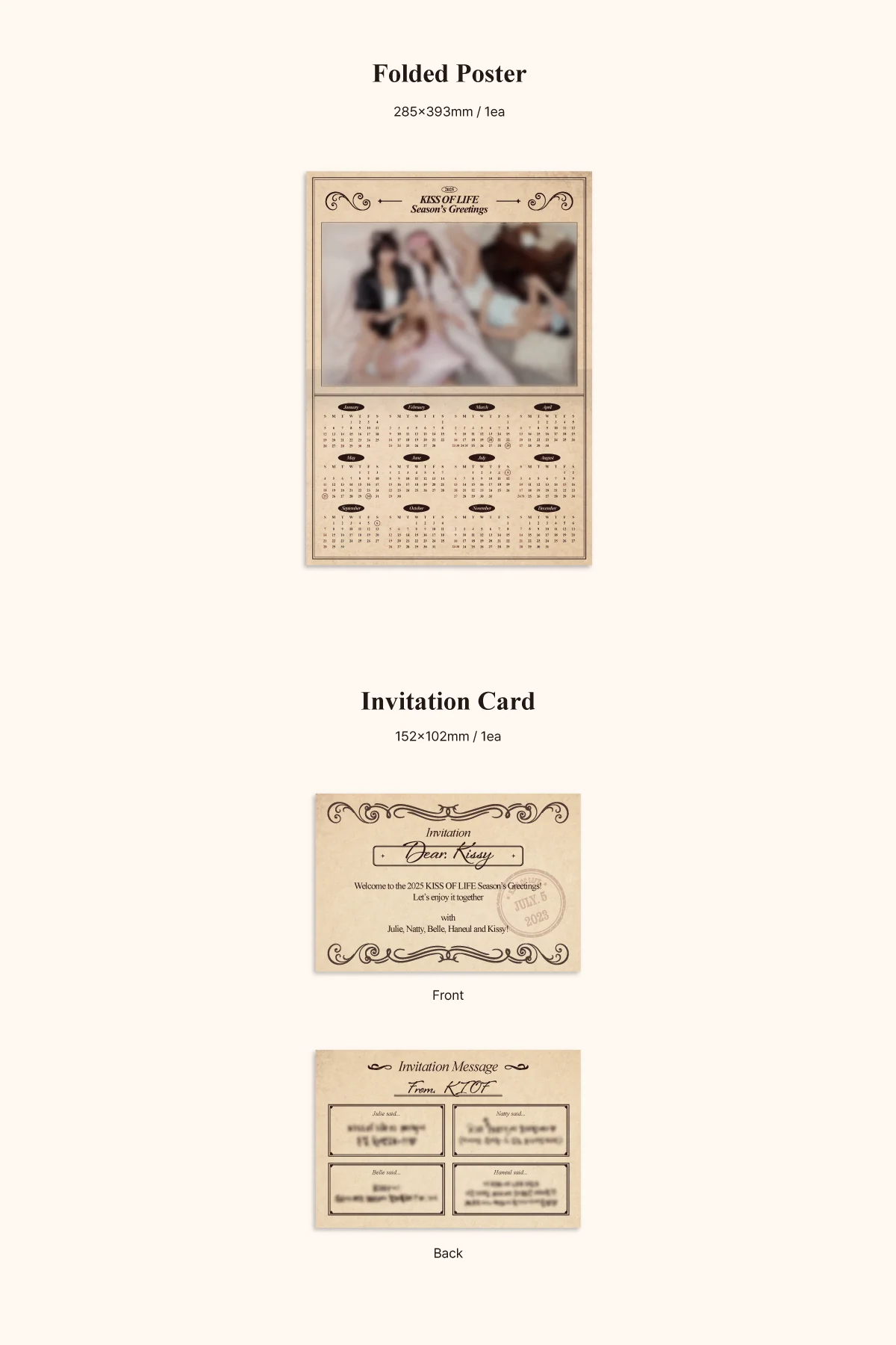 Kiss of life 2025 Season's Greetings+Pre-Order Gift - Image 5