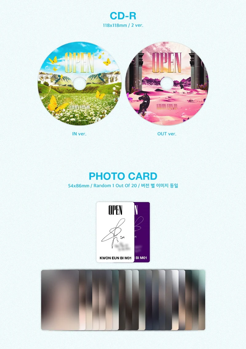 KWON EUN BI - 1st Mini Album Open (Random ver.) CD - Image 4