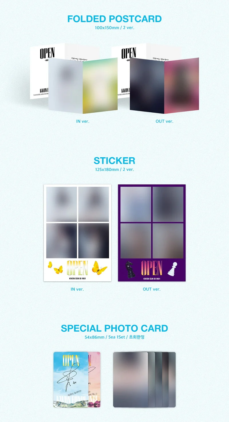 KWON EUN BI - 1st Mini Album Open (Random ver.) CD - Image 5