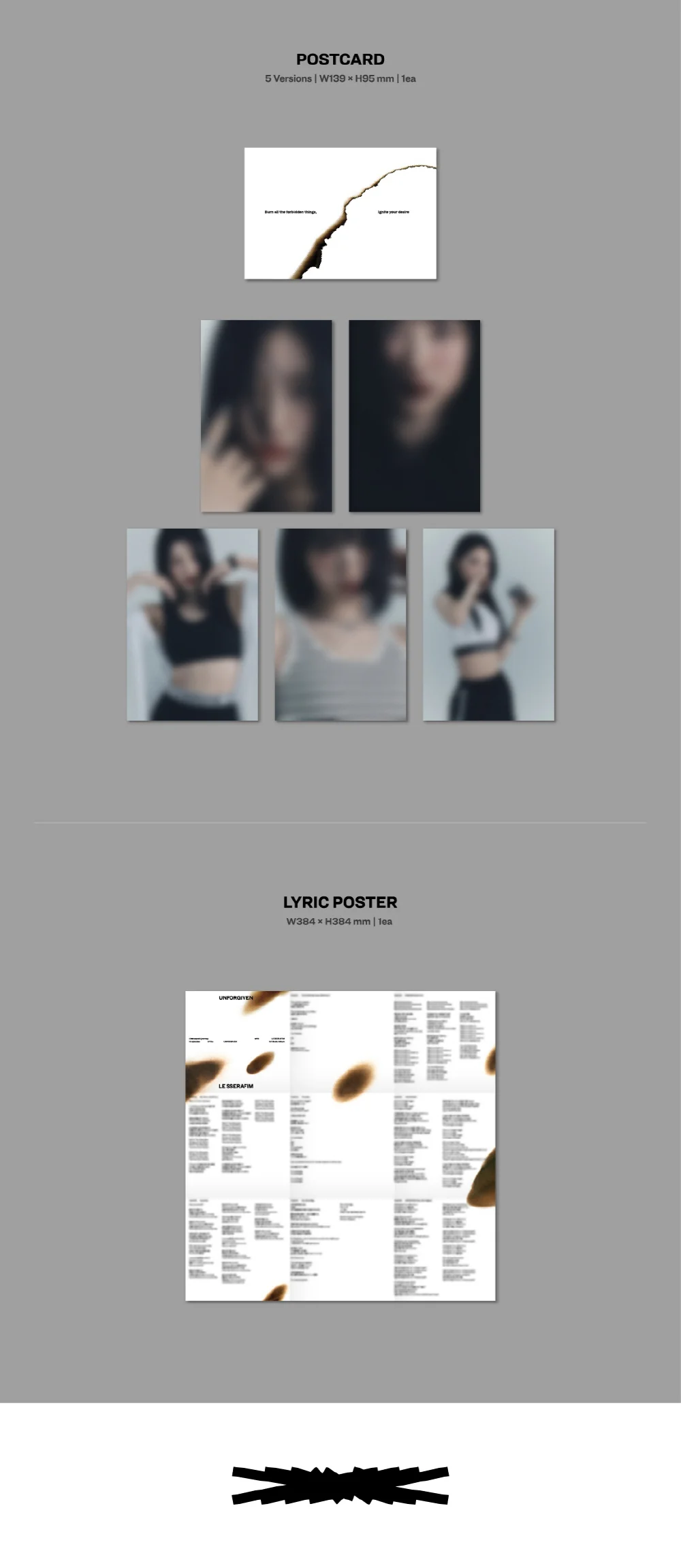 LE SSERAFIM - 1st Studio Album UNFORGIVEN [COMPACT ver.] - Image 5