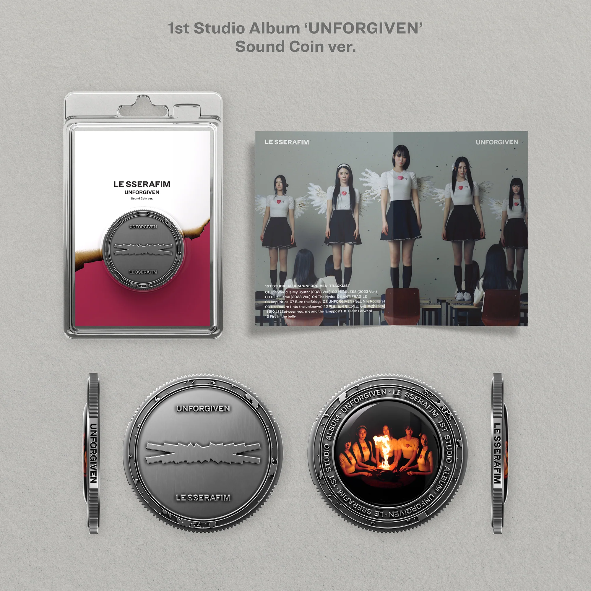 Le Sserafim - 1st Studio Album UNFORGIVEN Sound Coin Ver. - Image 2