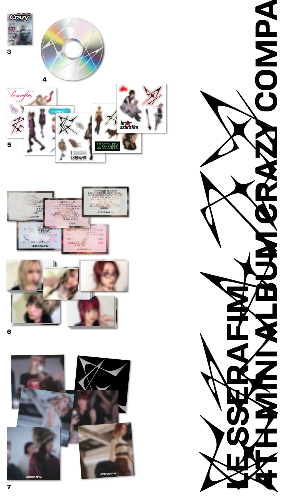 LE SSERAFIM - 4th Mini Album CRAZY [COMPACT ver.] - Image 3