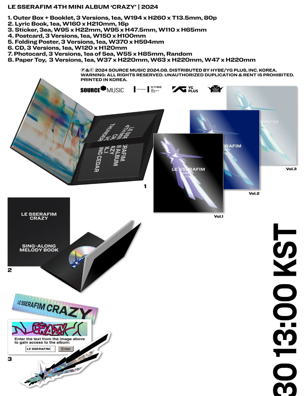 LE SSERAFIM - 4th Mini Album CRAZY - Image 2