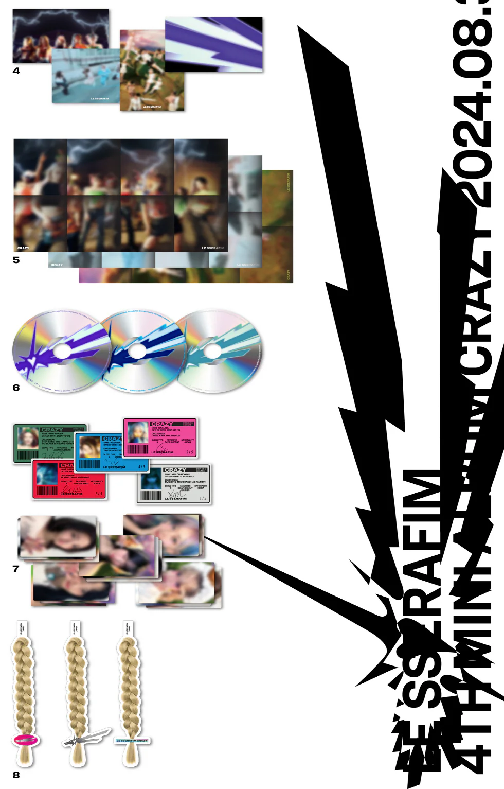 LE SSERAFIM - 4th Mini Album CRAZY - Image 3