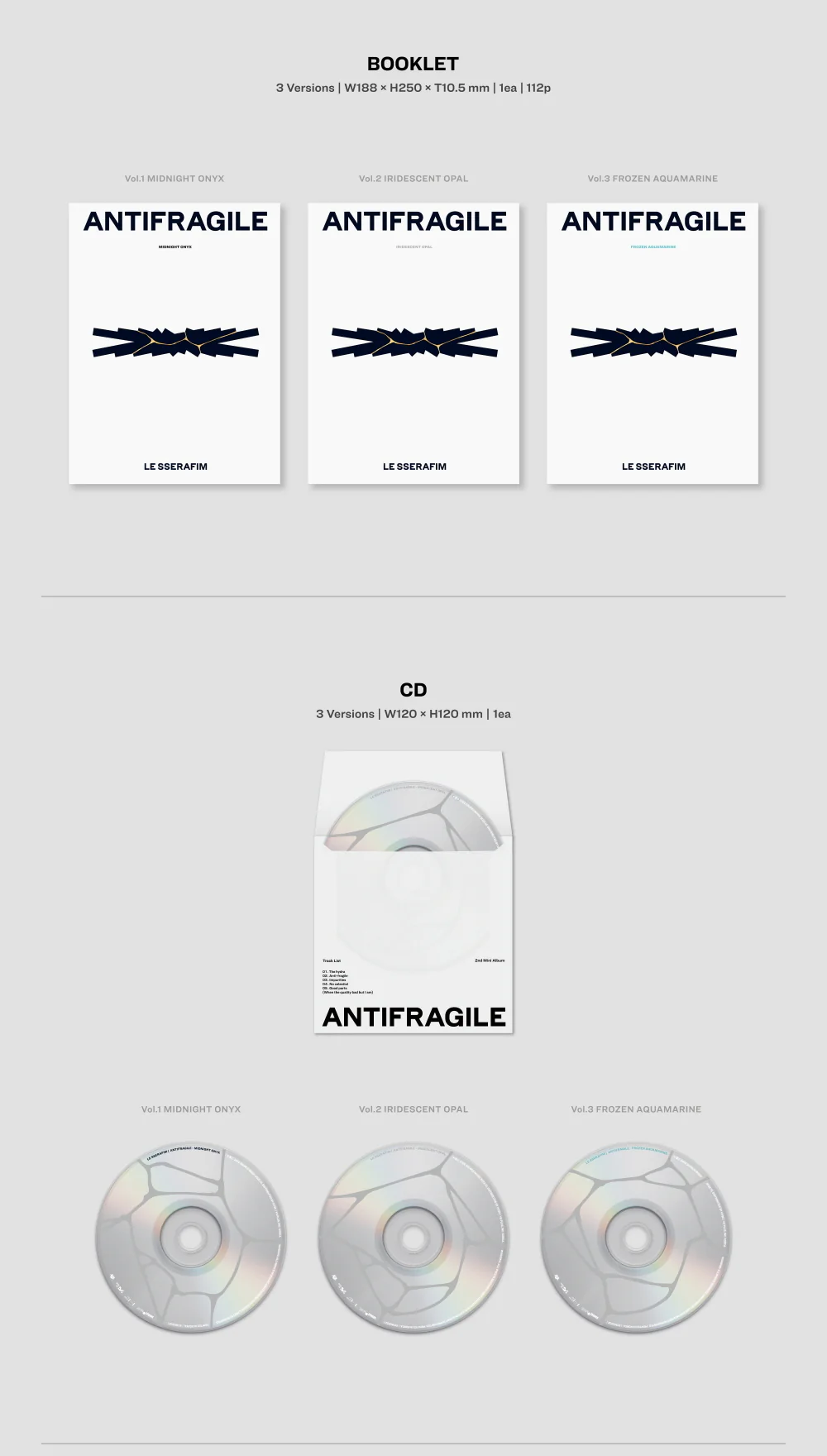LE SSERAFIM - ANTIFRAGILE 2nd Mini Album+Free Gift - Image 3
