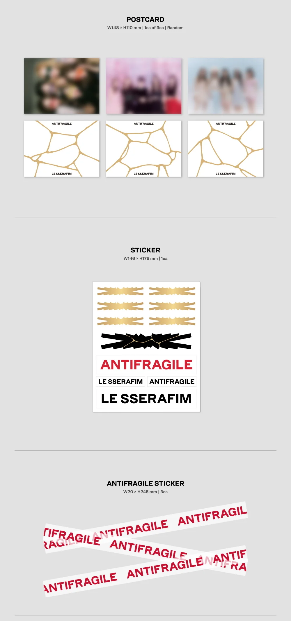 LE SSERAFIM - ANTIFRAGILE 2nd Mini Album+Free Gift - Image 5