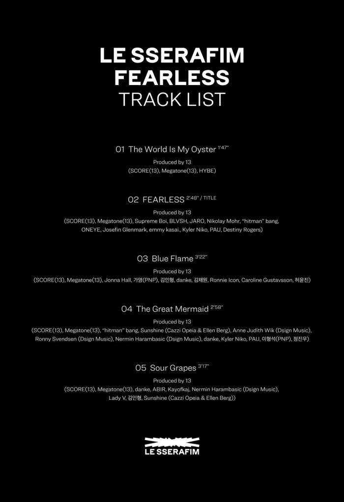 LE SSERAFIM - FEARLESS [Monochrome Bouquet ver.] 1st Mini Album+Extra Photocards Set - Image 6