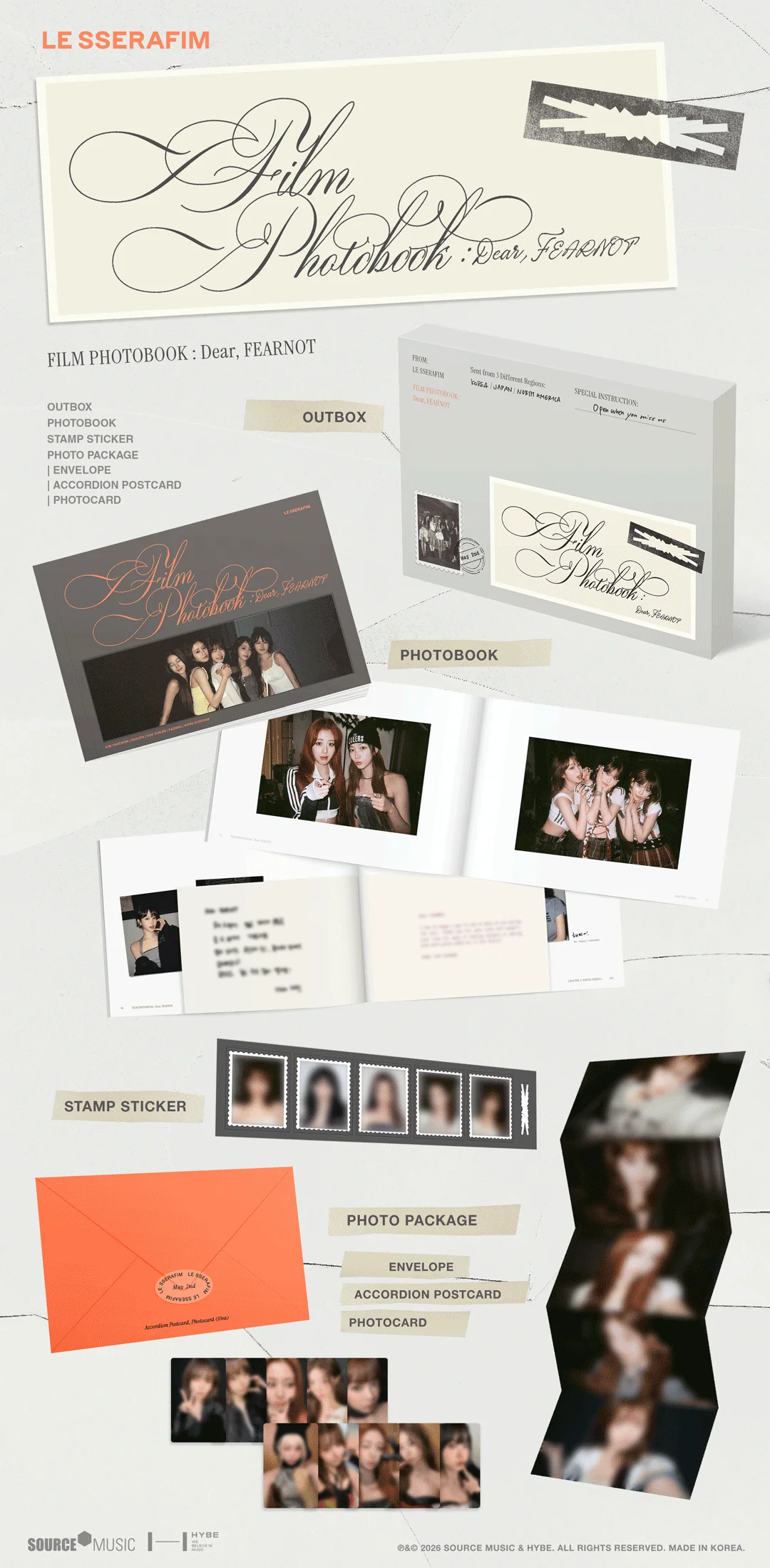LE SSERAFIM FILM PHOTOBOOK : Dear, FEARNOT - Image 5
