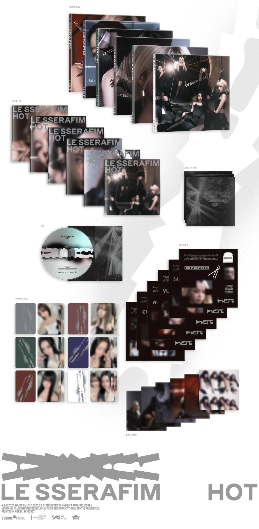 LE SSERAFIM - HOT [COMPACT ver.] 5th Mini Album - Image 3