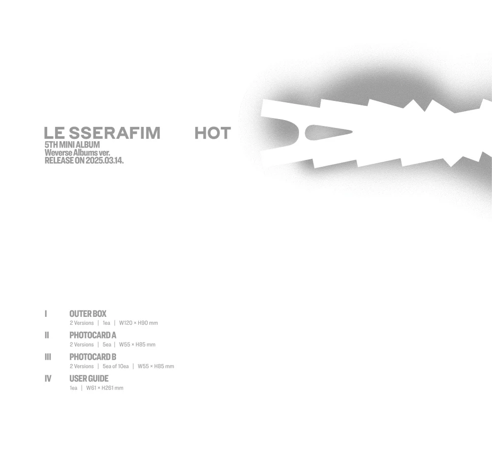 LE SSERAFIM - HOT [Weverse Albums ver.] - Image 2