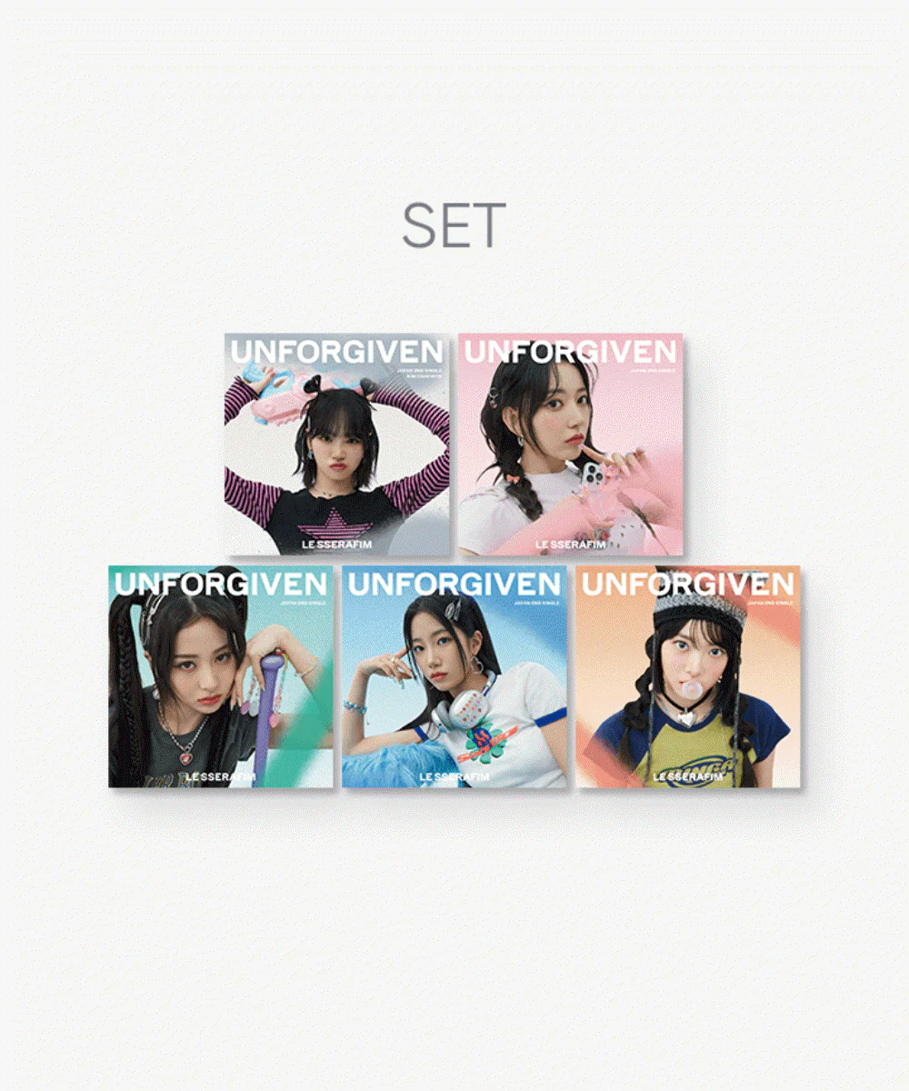 LE SSERAFIM  - JAPAN 2nd Single [UNFORGIVEN] Solo Jacket  CD - Image 2