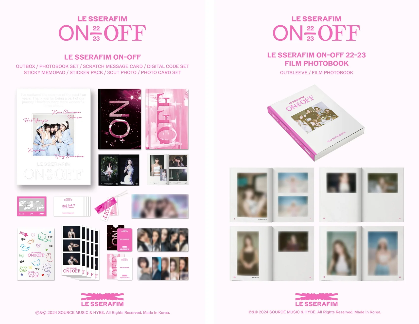 LE SSERAFIM ON-OFF 22-23 PHOTOBOOK SET - Image 2