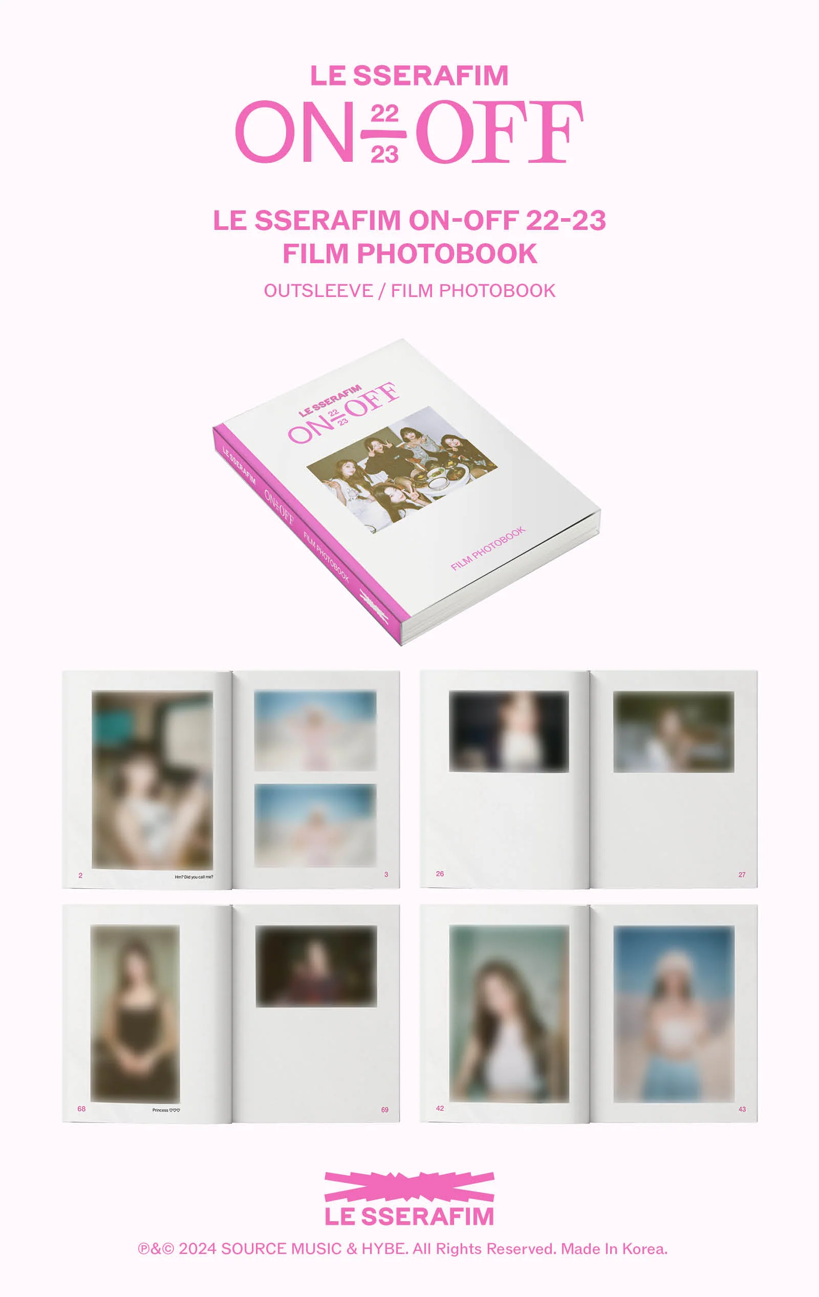 LE SSERAFIM ON-OFF 22-23 FILM PHOTOBOOK - Image 6
