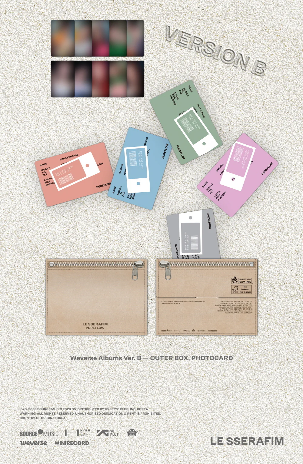 LE SSERAFIM - PUREFLOW pt.1 [Weverse Albums ver.] - Image 3