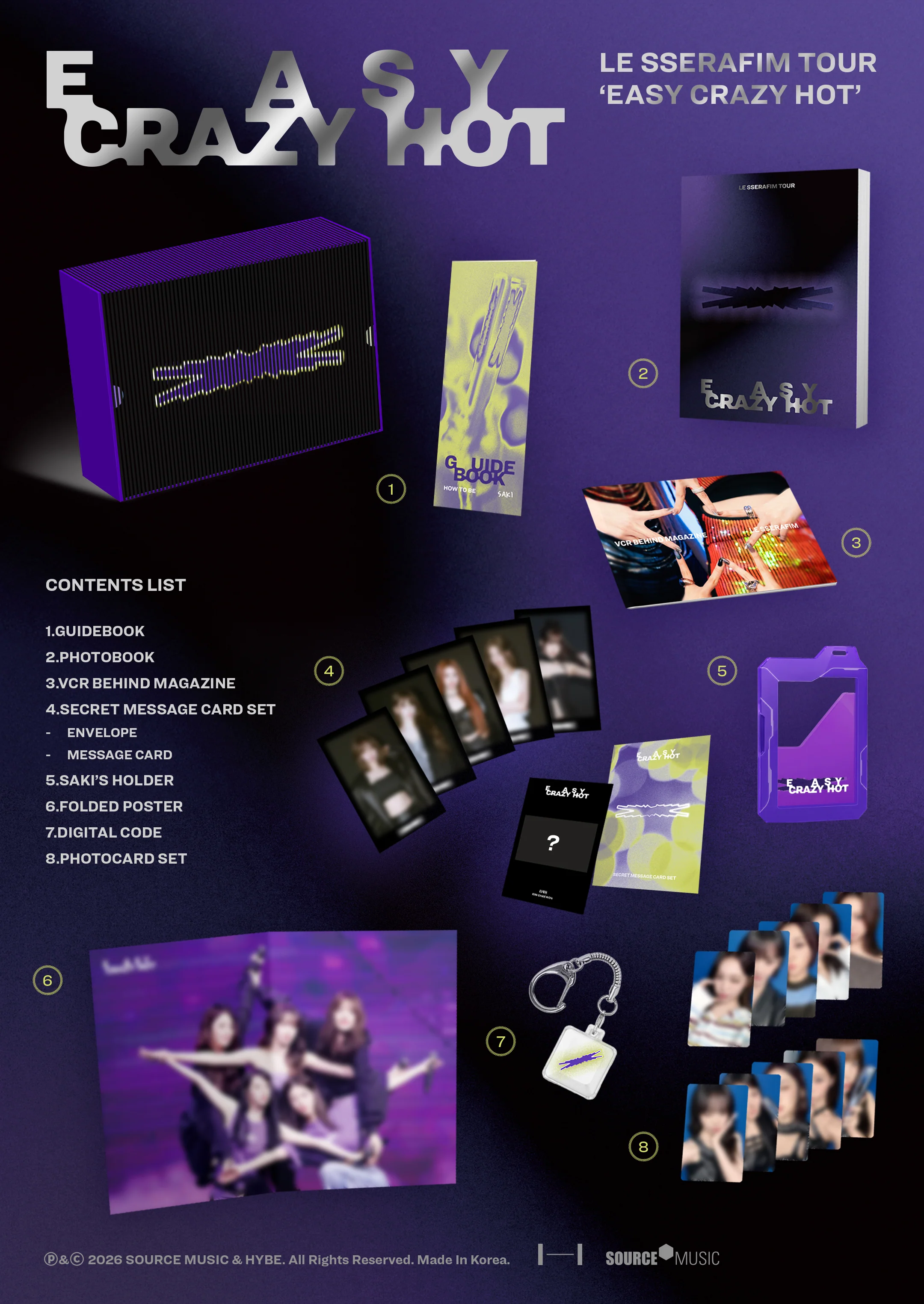 LE SSERAFIM  - TOUR 'EASY CRAZY HOT' ENCORE IN SEOUL DC Digital Code - Image 2