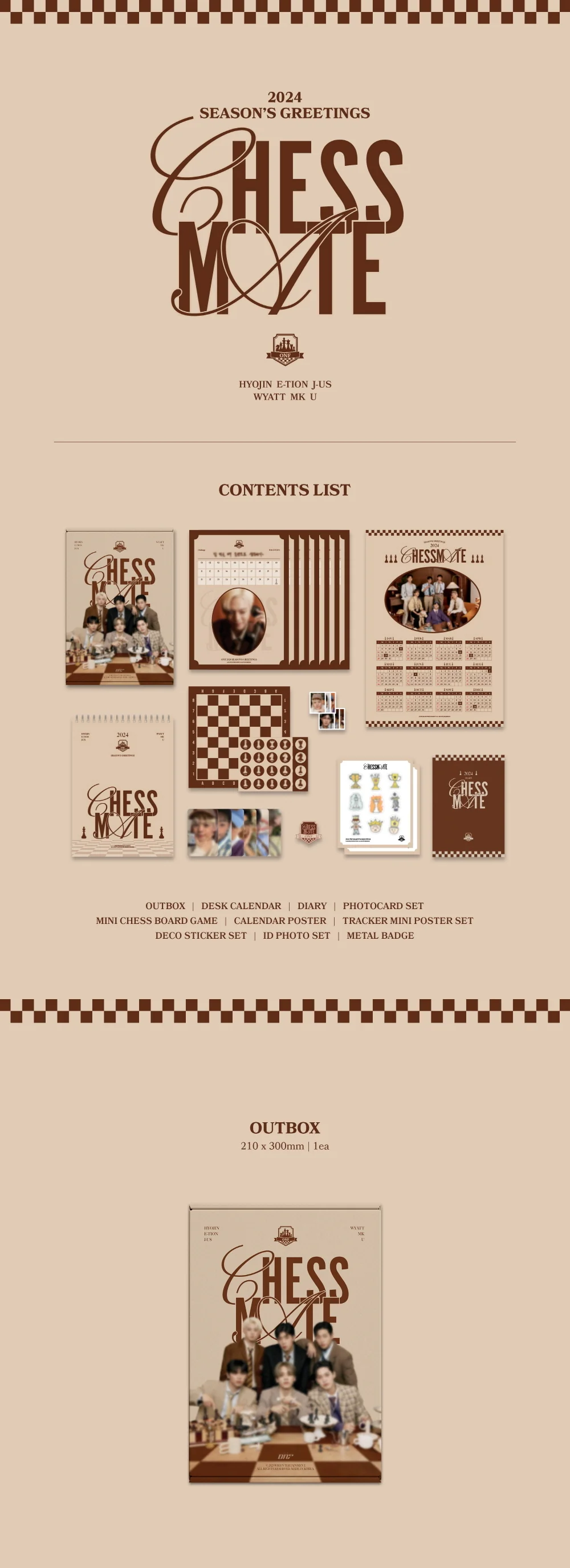 ONF - 2024 SEASON’S GREETINGS [CHESSMATE] - Image 2