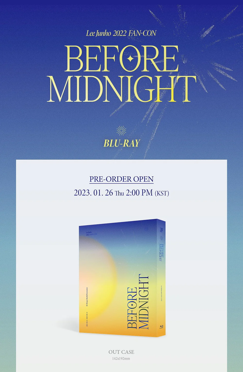 LEE JUN HO 2PM - 2022 FAN-CON Before Midnight Blu-ray - Image 2