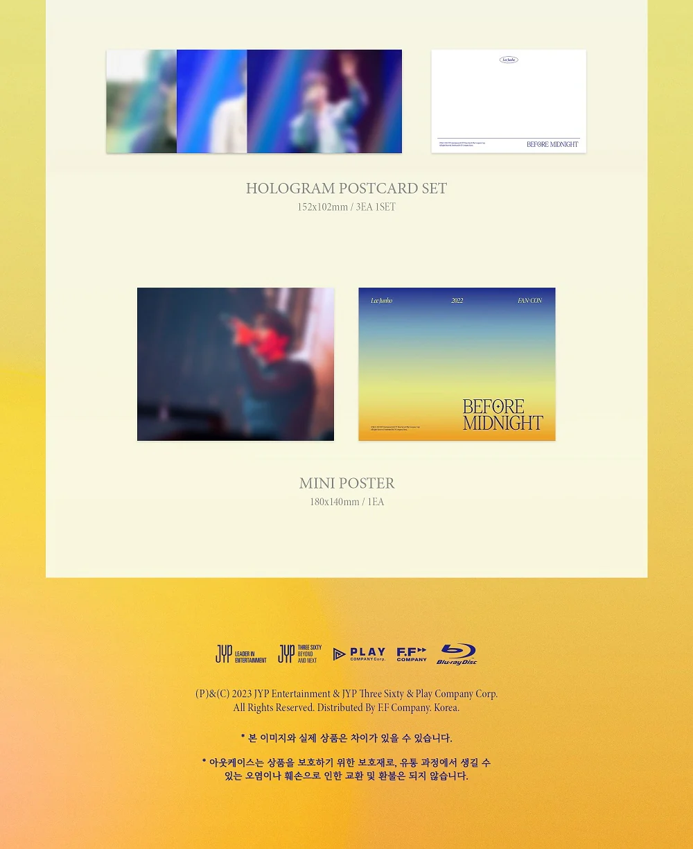 LEE JUN HO 2PM - 2022 FAN-CON Before Midnight Blu-ray - Image 4