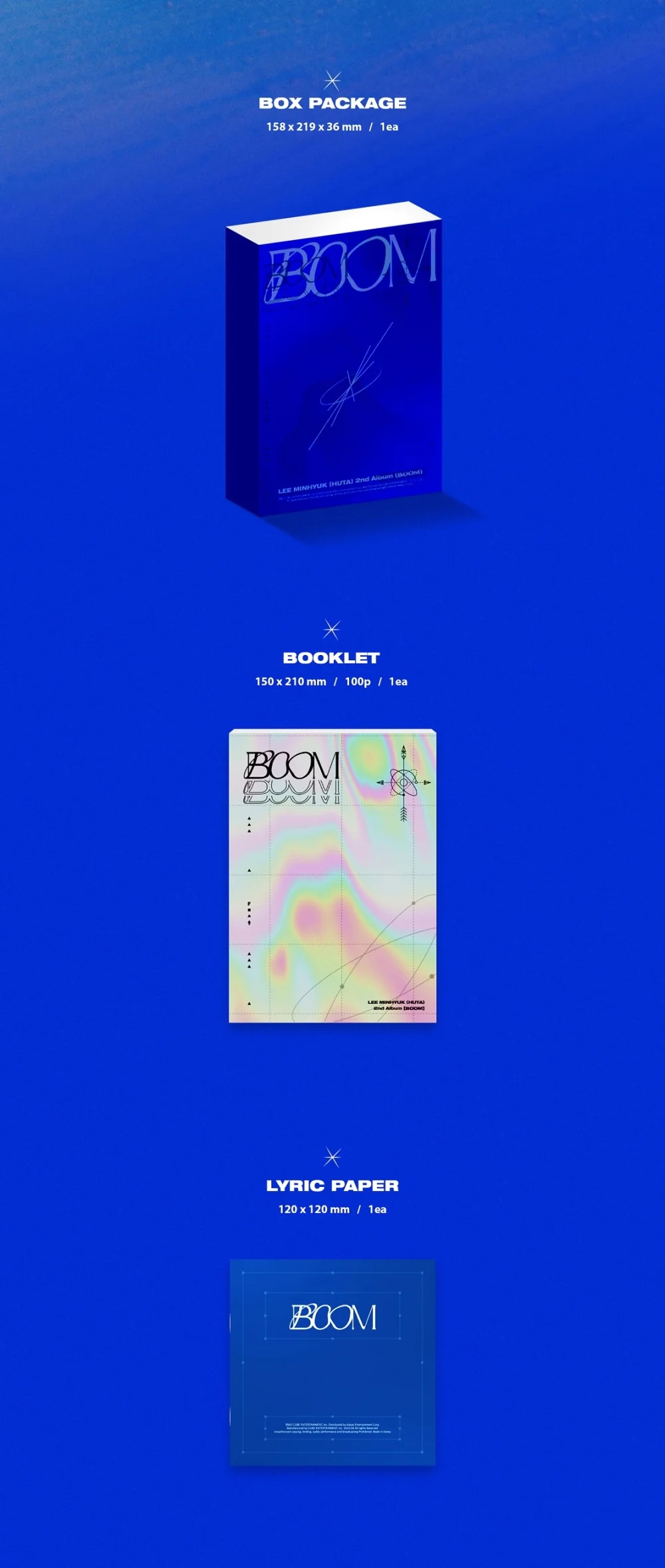 LEE MIN HYUK HUTA BTOB - BOOM (Vol.2) Album - Image 3