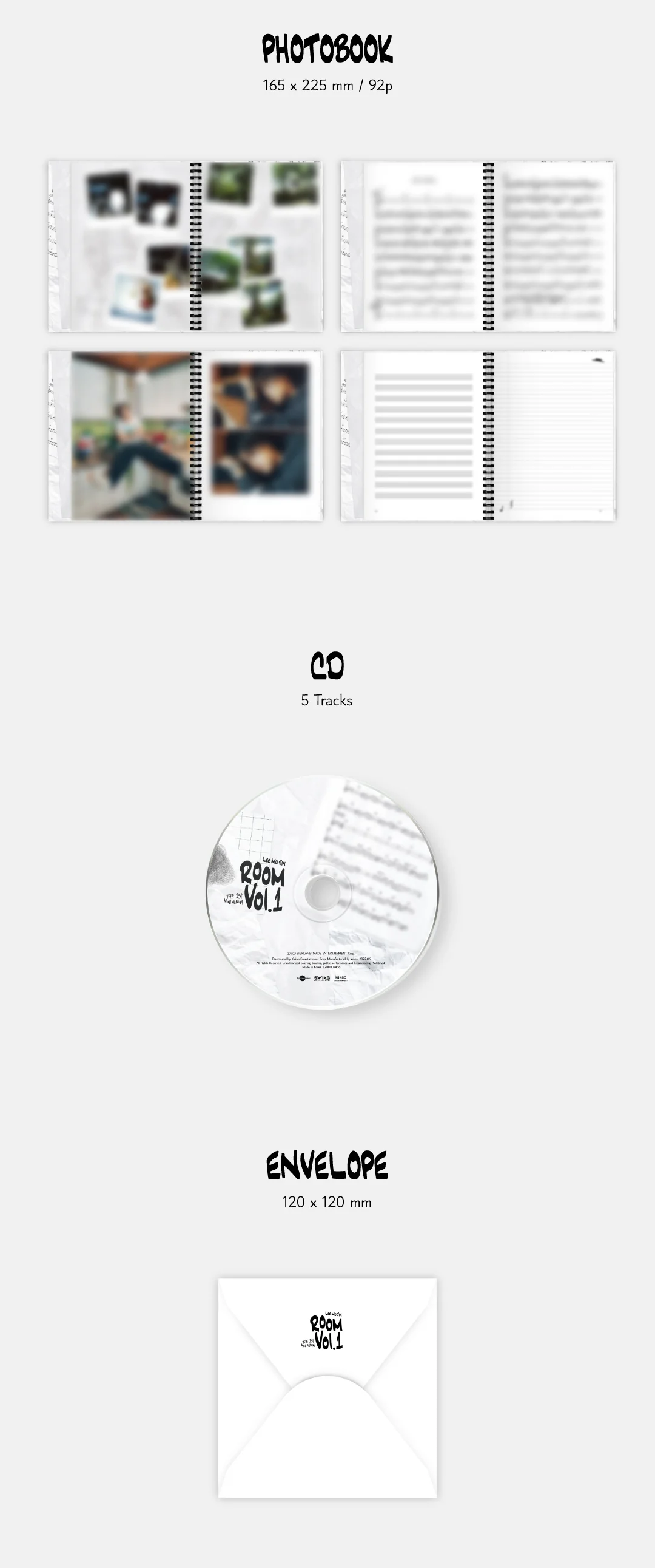 LEE MU JIN - [Room Vol.1] (1st Mini Album) CD - Image 3