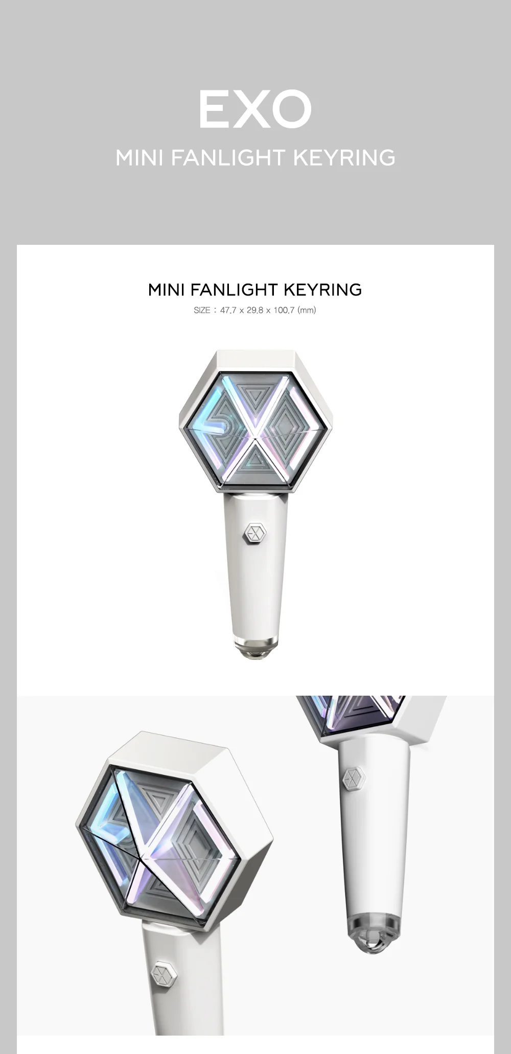 [Keyring] EXO - EXO MINI FANLIGHT KEYRING - Image 2