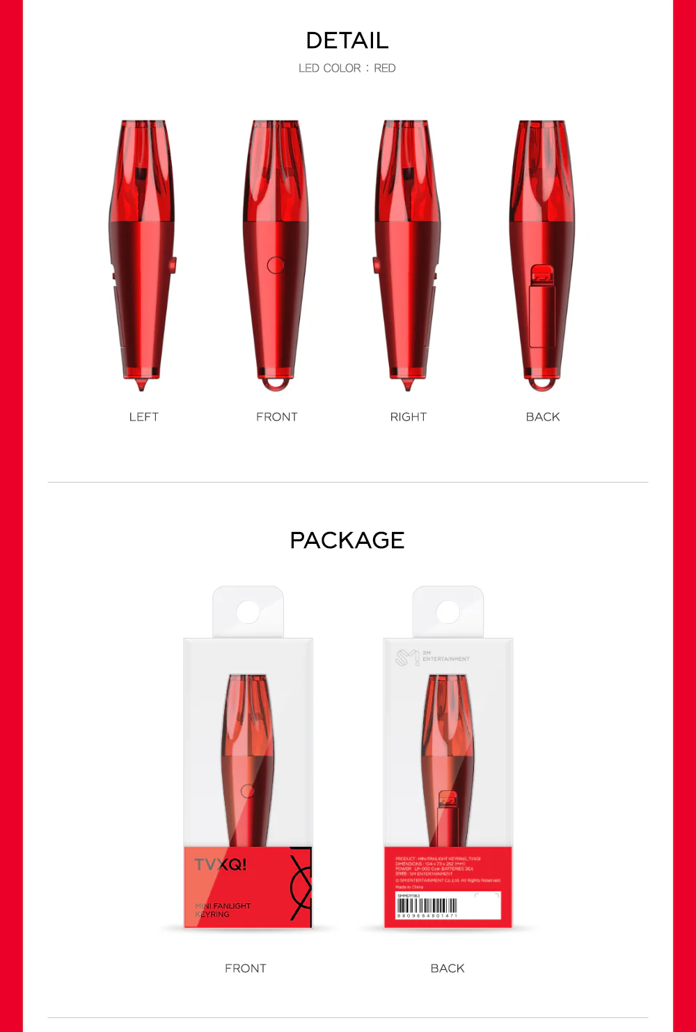[Keyring] TVXQ - TVXQ MINI FANLIGHT KEYRING - Image 3