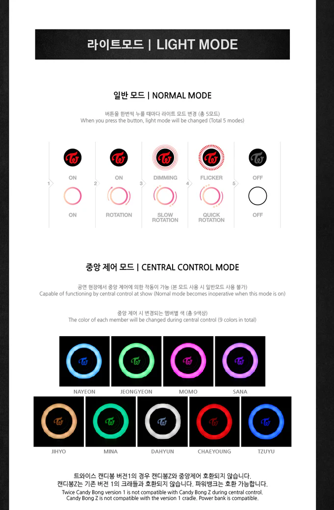 [Light Stick] TWICE - OFFICIAL LIGHTSTICK CANDYBONG Z ONCE FANLIGHT - Image 6
