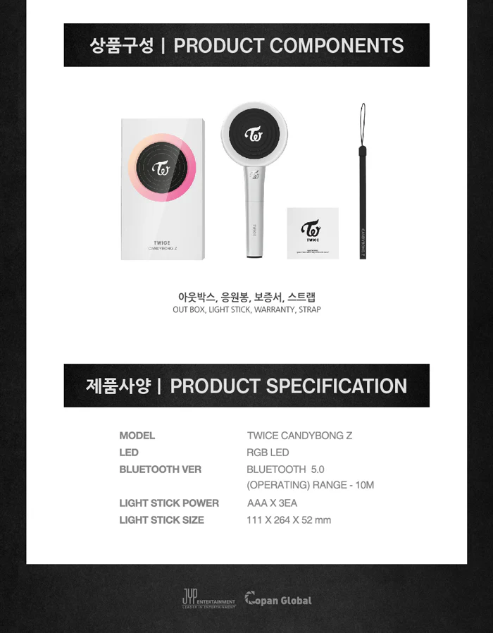 [Light Stick] TWICE - OFFICIAL LIGHTSTICK CANDYBONG Z ONCE FANLIGHT - Image 8