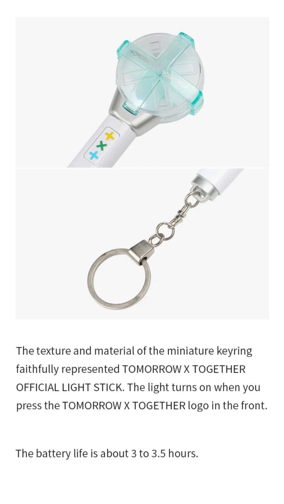 [Keyring] TXT - MOA OFFICIAL FAN LIGHT STICK KEYRING - Image 4