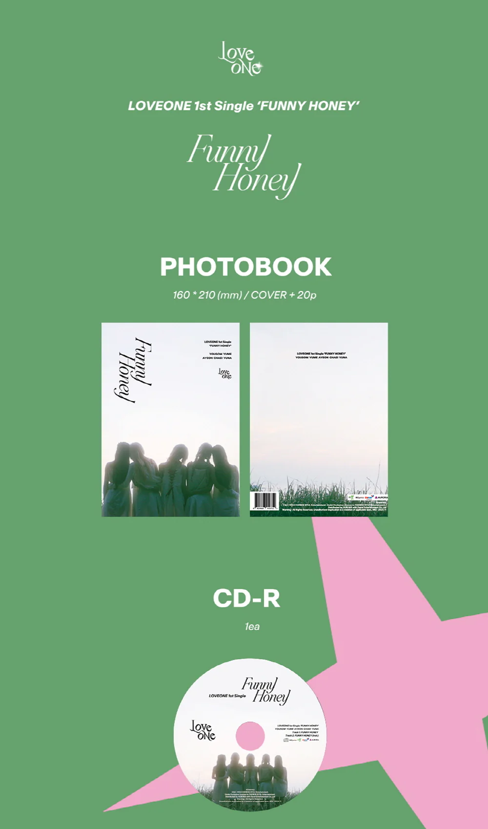 LOVEONE - FUNNY HONEY (1st Single Album) - Image 2