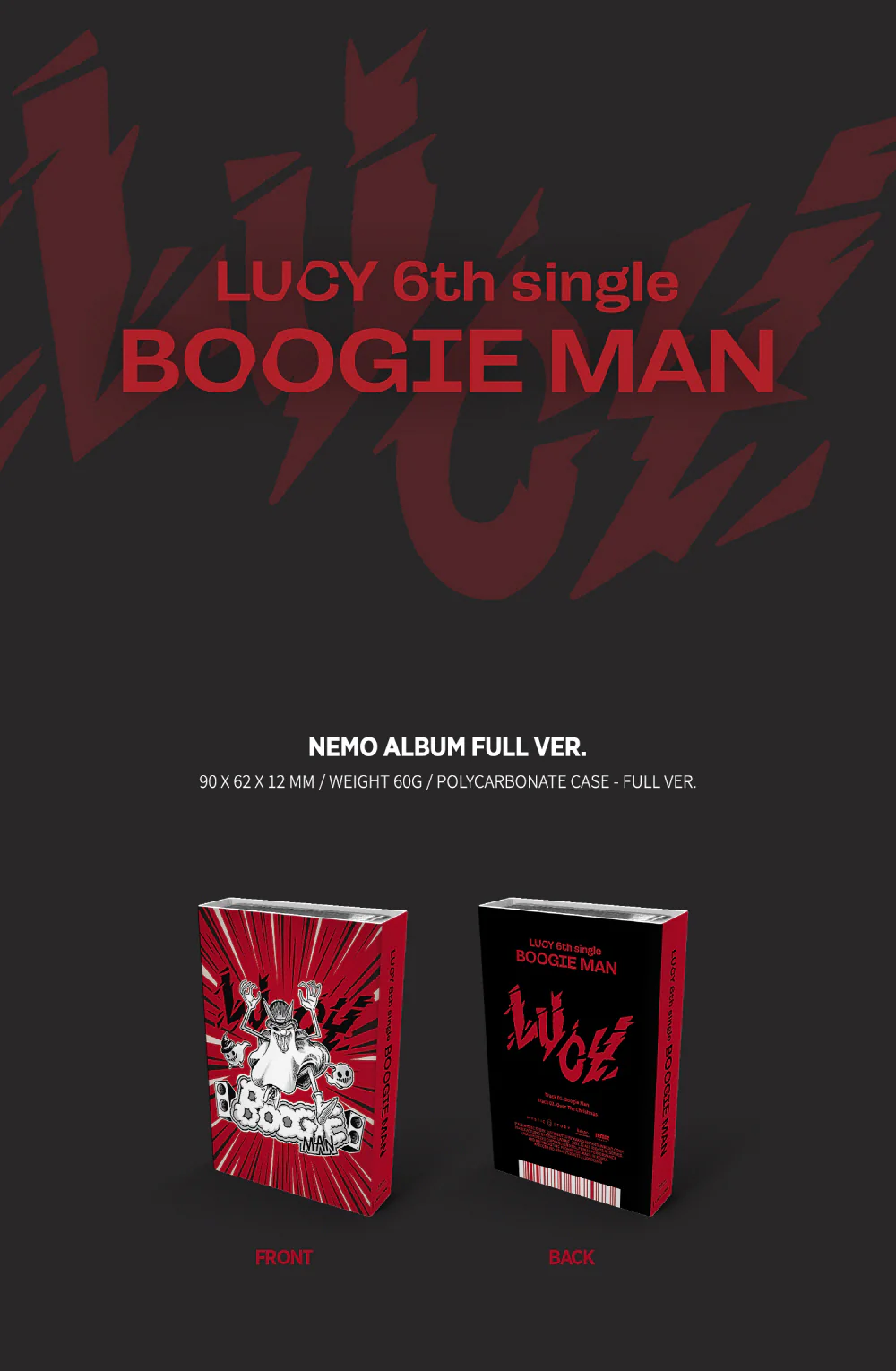 LUCY - 6th Single Album Boogie Man (NEMO ALBUM FULL VER.) - Image 2