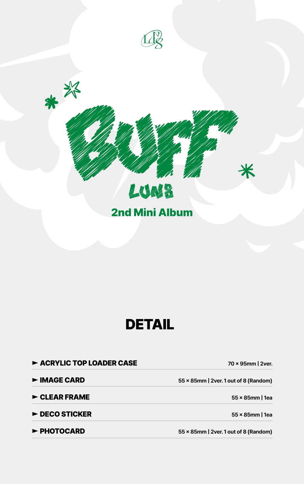LUN8 - 2nd Mini Album BUFF [PLVE] - Image 2