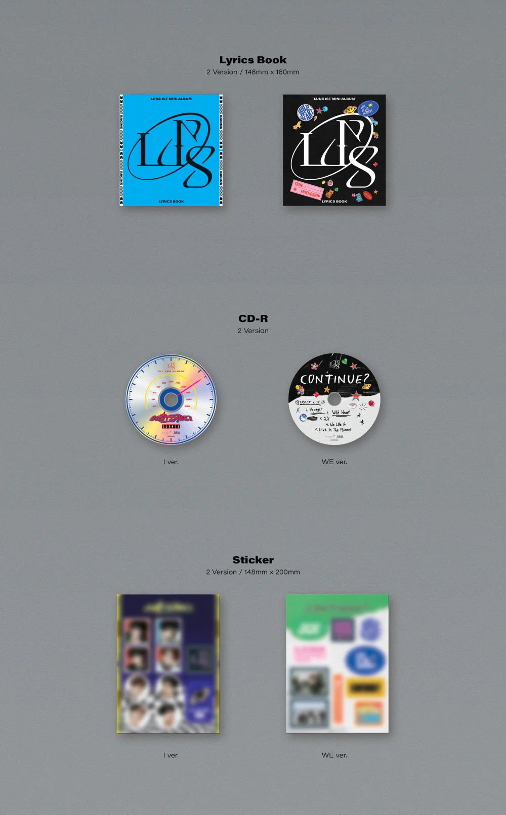 LUN8 - CONTINUE? (1st Mini Album) CD - Image 3