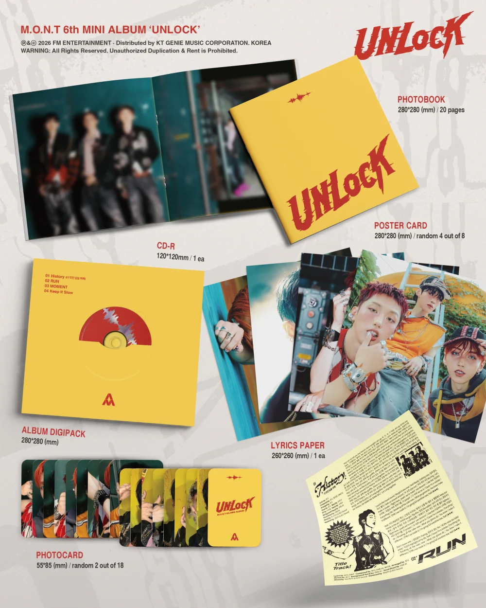 M.O.N.T - UNLOCK Album - Image 3
