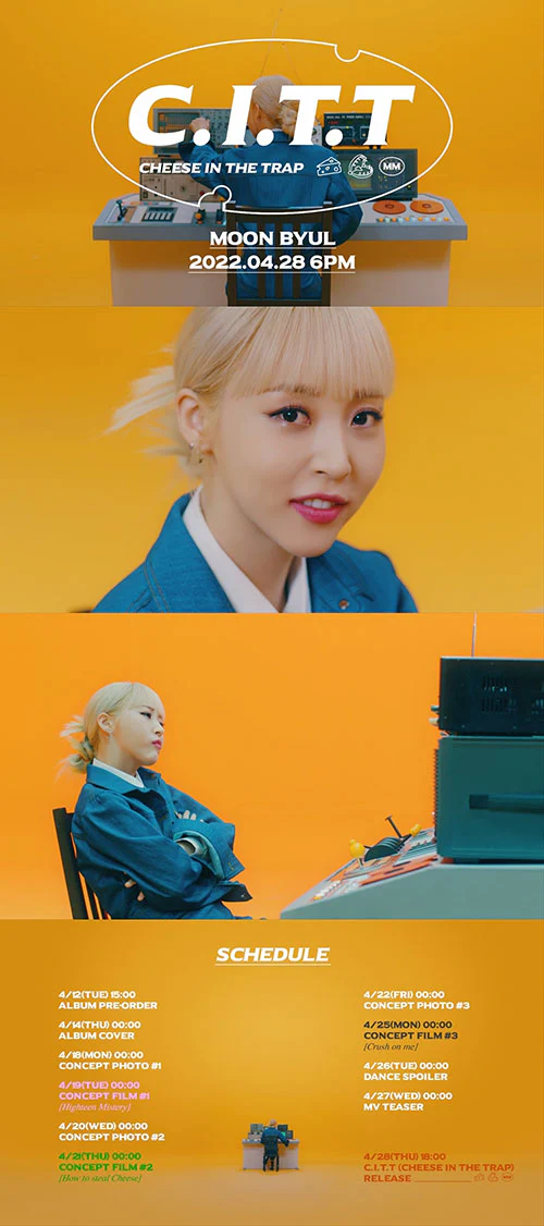 MAMAMOO MOONBYUL - C.I.T.T(Cheese in the Trap) 2nd Single Album - Image 5