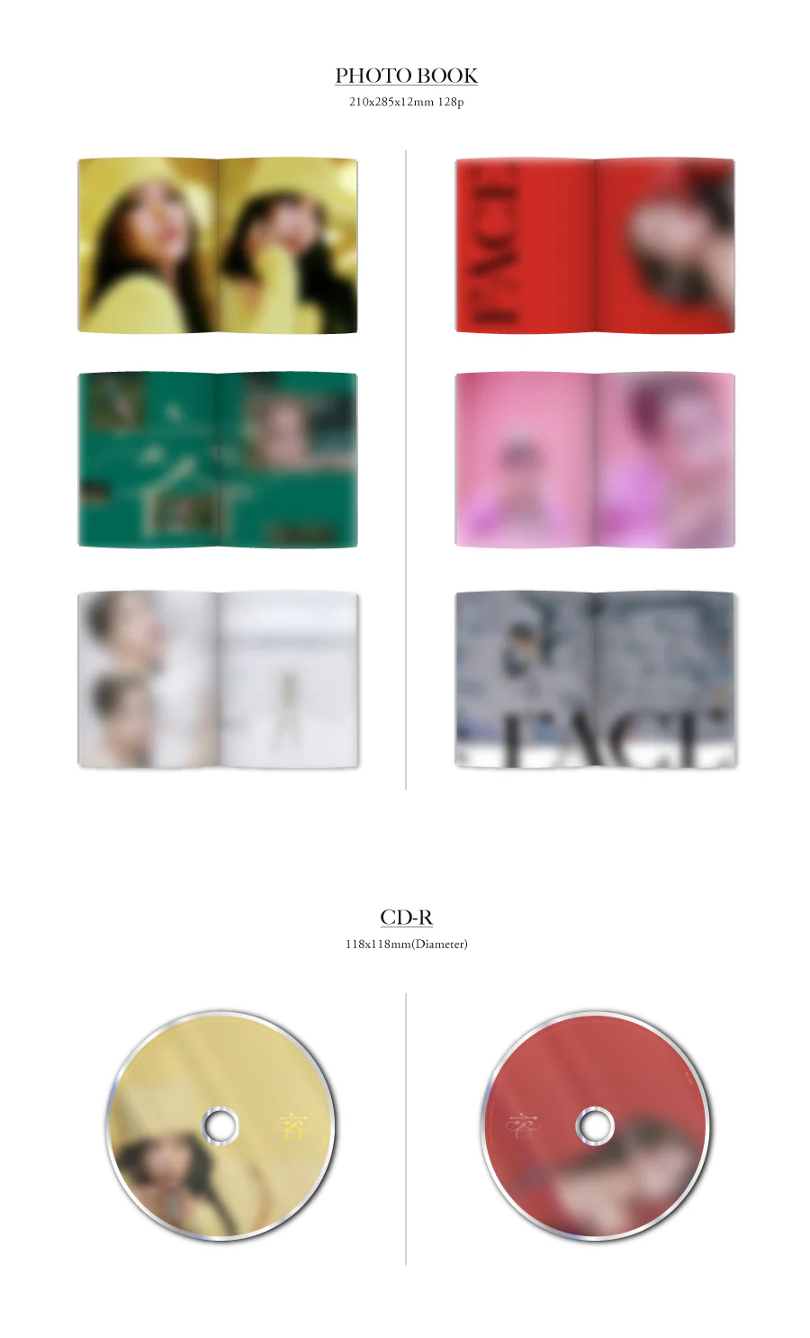 MAMAMOO SOLAR - 容 : FACE (1st Mini Album) +Extra Photocards Set - Image 3