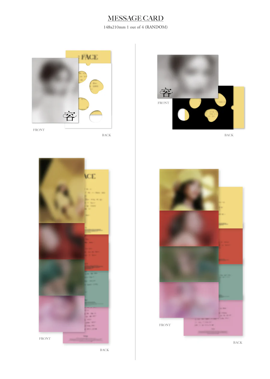 MAMAMOO SOLAR - 容 : FACE (1st Mini Album) +Extra Photocards Set - Image 4