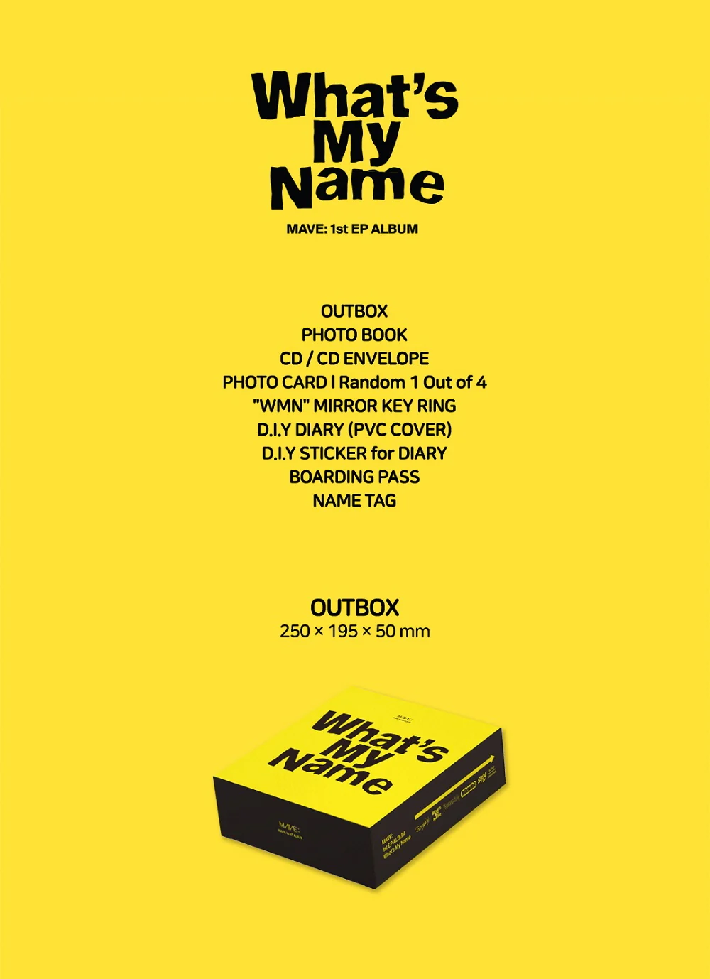 MAVE: - 1st EP What's My Name CD - Image 2
