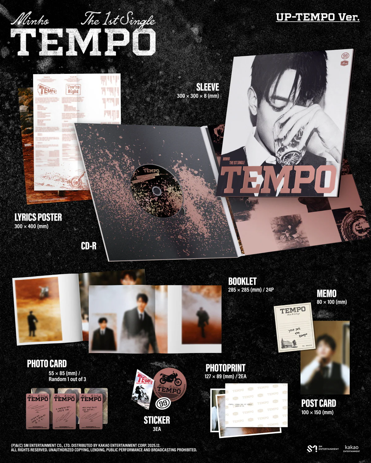 MINHO - 1st Single Album TEMPO - Image 3