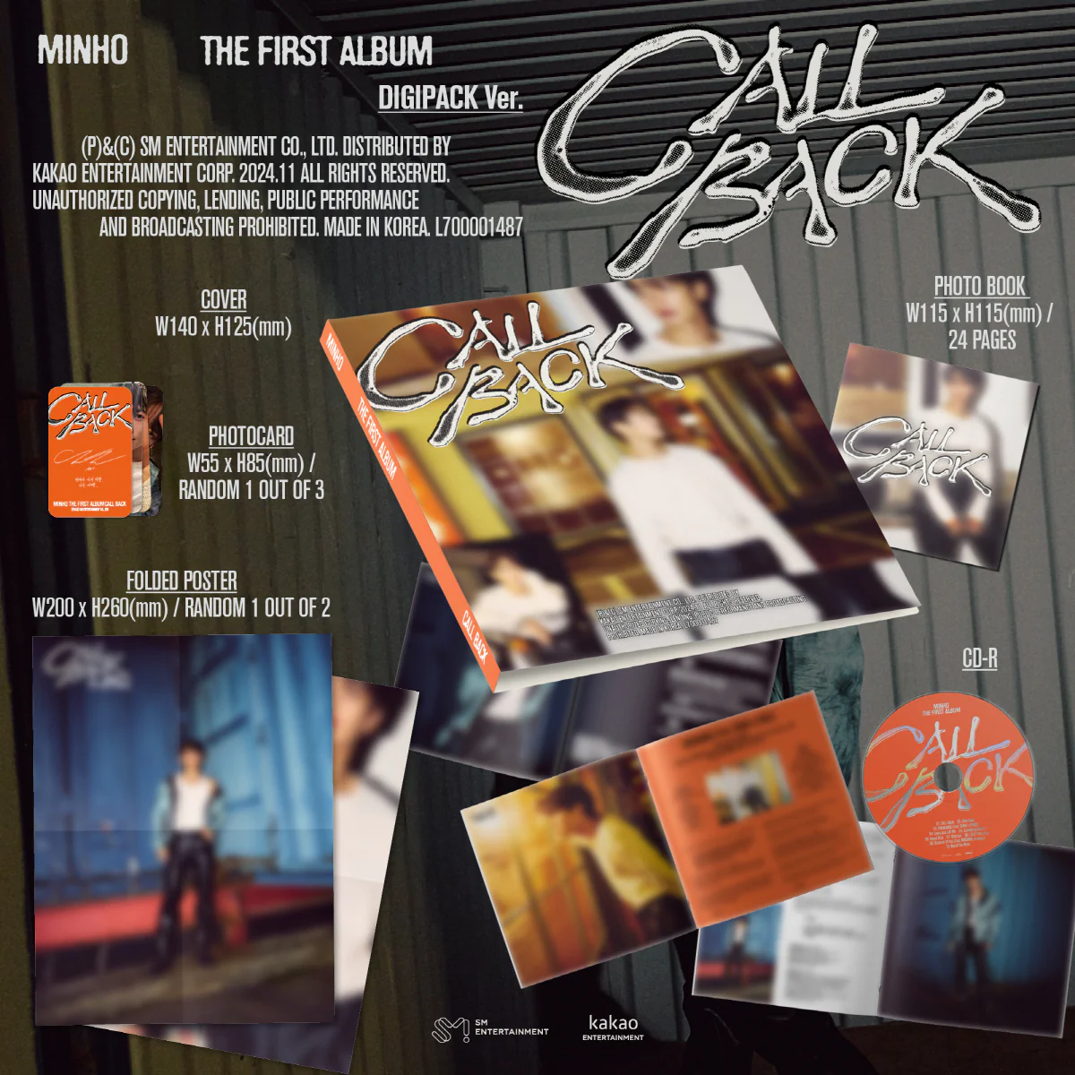 MINHO - CALL BACK [Digipack Ver.] Album - Image 2