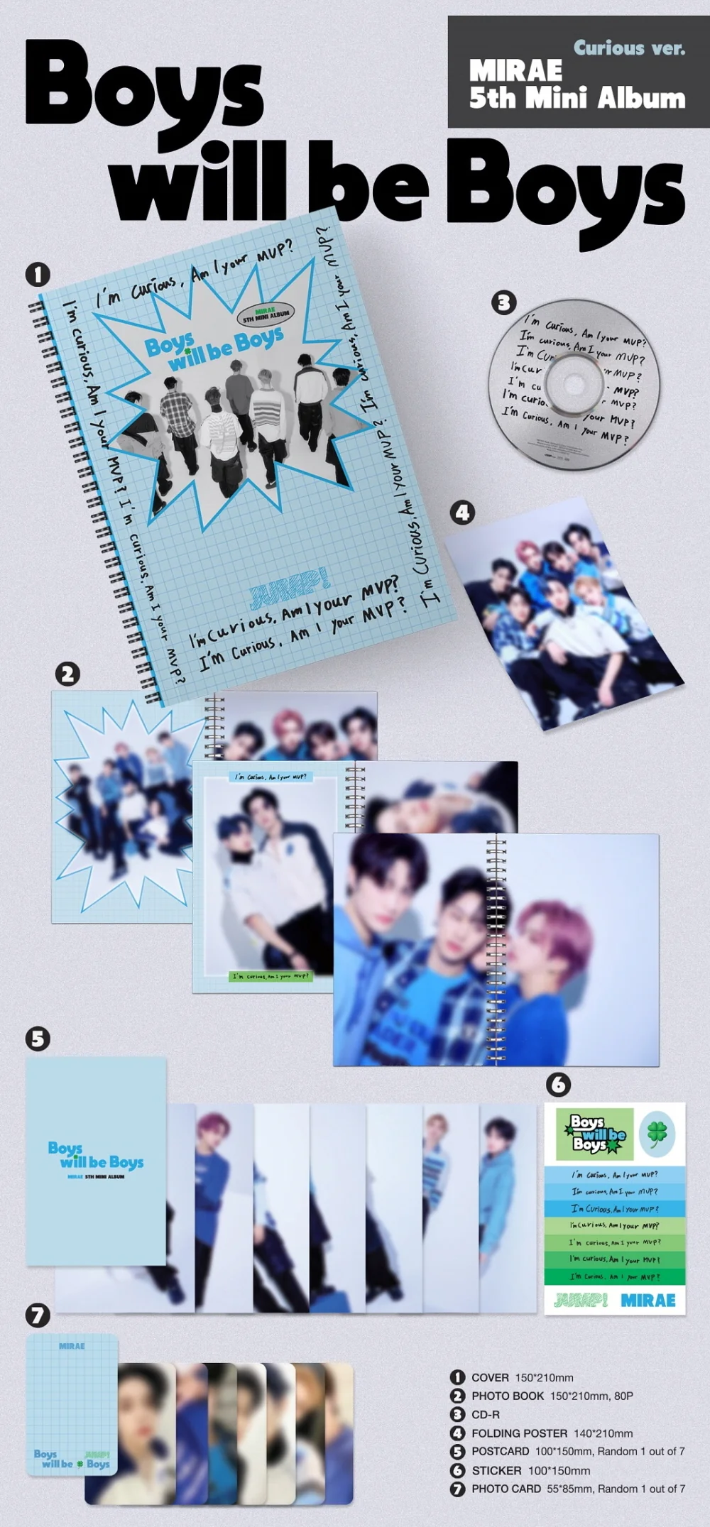 MIRAE - 5th Mini Album Boys will be Boys CD - Image 6