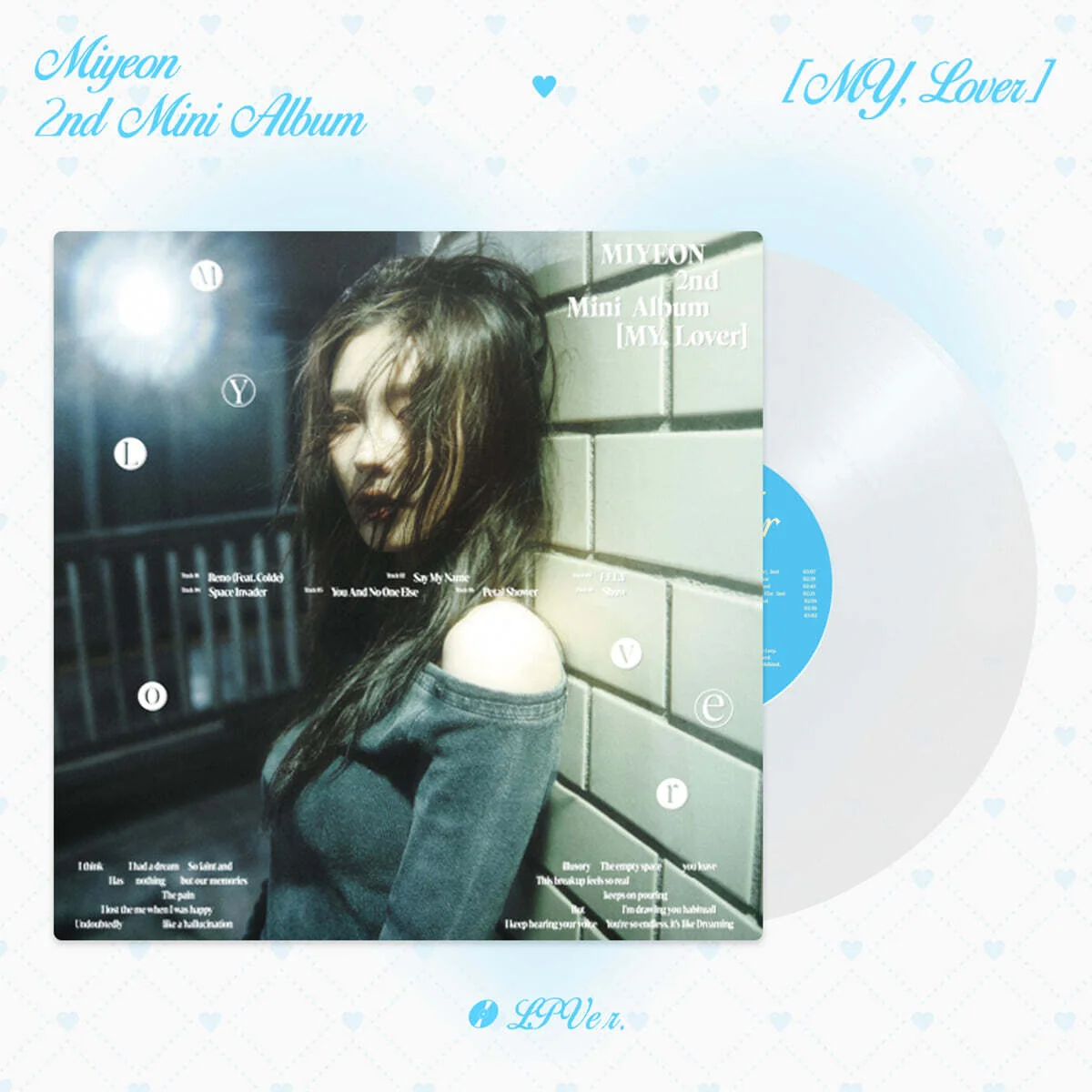 MIYEON - MY, Lover [LP Ver.] 2nd Mini Album+Folded Poster