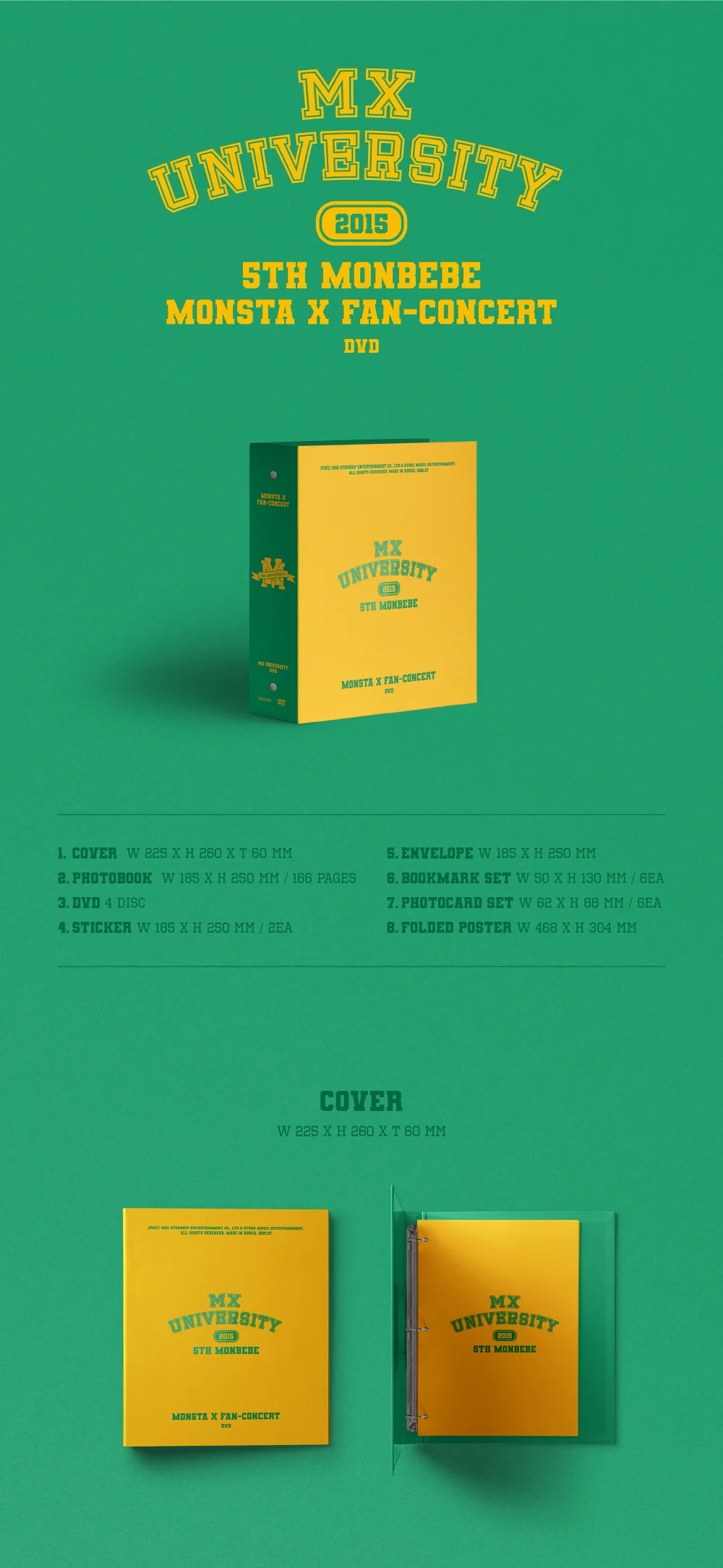 MONSTA X - 2021 FAN-CONCERT MX UNIVERSITY DVD + Free Gift - Image 2