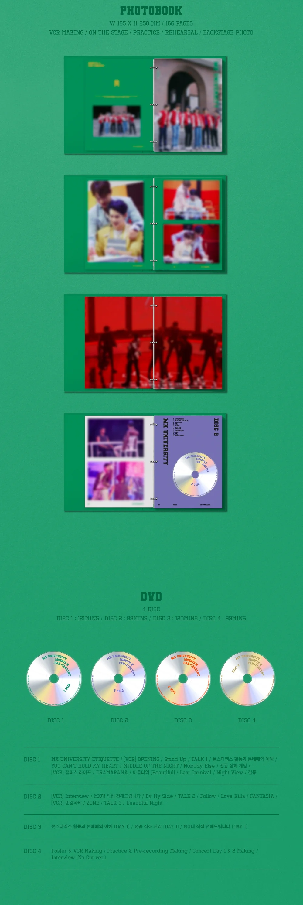 MONSTA X - 2021 FAN-CONCERT MX UNIVERSITY DVD + Free Gift - Image 3